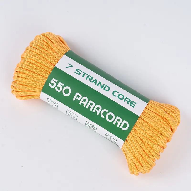7 Strand Core 4mm ठोस Aureus 550 Polyester Paracord 7 Strand Core 4mm ठोस Aureus 550 Polyester Paracord